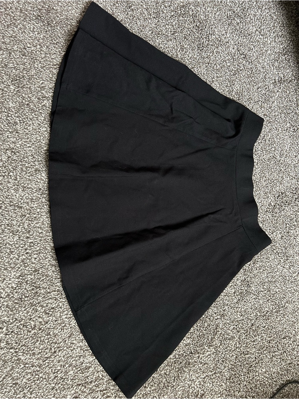 Divided Black Circle Skater Skirt